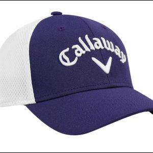 Callaway NWT Sz S to M Purple Mesh Fitted Hat 2017